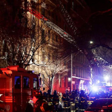 Смертельный пожар в Нью-Йорке: среди погибших есть дети (видео)