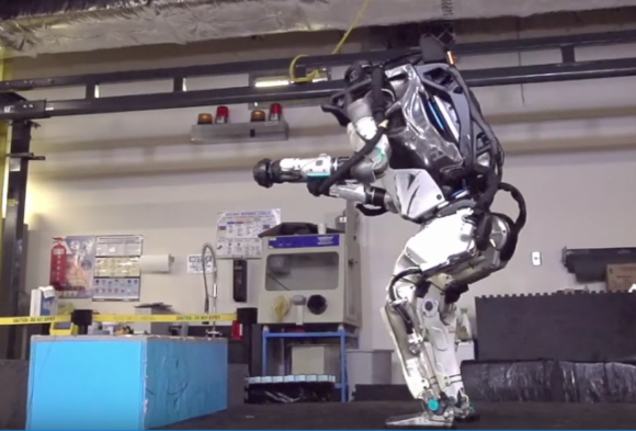 Человекоподобного робота Atlas научили паркуру